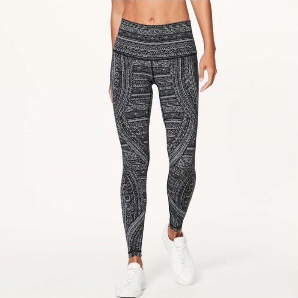 Lululemon Wunder Under Hi-Rise Tight 28" Entwined Size 6 NWOT